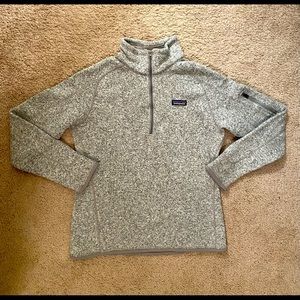 Patagonia Heather Grey Quarter Zip